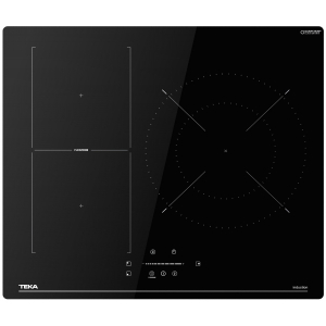 Placa de inducción Teka IBF 63210 SSM BK, 3 zonas, flexinducción, ref. 112520050, cristal negro