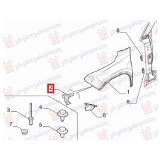 SOPORTE SUPERIOR DE ACERO PARA ALETA DELANTERA(O)