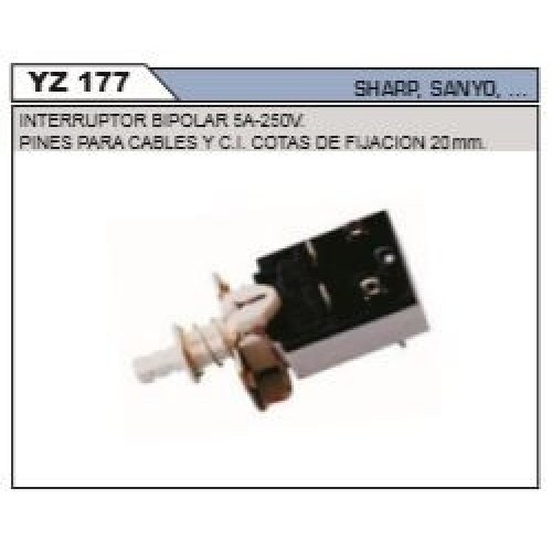 YZ177 Interruptor T.V. Nokia, Sanyo, Sharp K6712