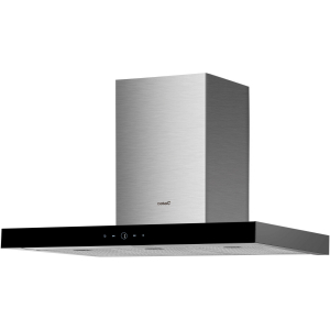 Campana decorativa de pared box Cata LEGEND 9000 XGBK, t-invertida, 90 cm, 639 m3/h, clase A++, 9 velocidades, 65dB, acero inox y negro