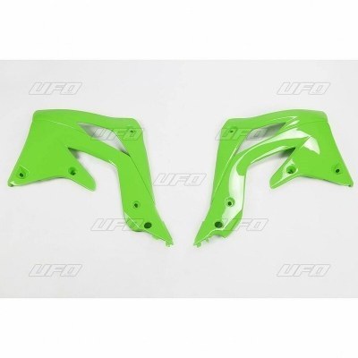 Paneles laterales radiador UFO verde Kawasaki KX450F KA04719#026