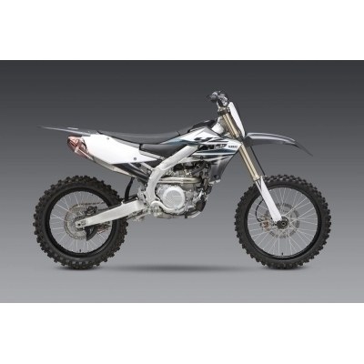 Linea completa escape Yoshimura Signature RS-4, acero inox, Silencioso de aluminio, Yamaha YZ450F 234832D320