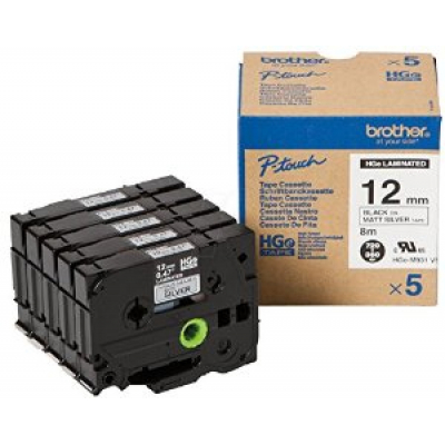 CINTA NEGRA S/PLATA 5UD 12X8