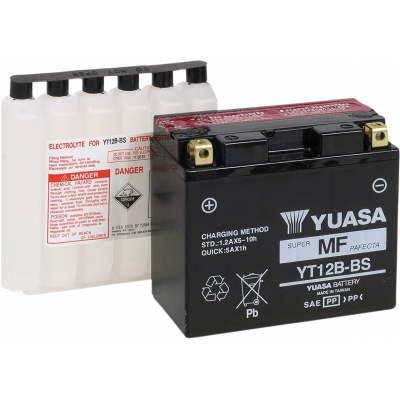 Baterías sin mantenimiento AGM YUASA YT12B-BS(CP)