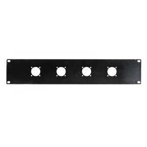 Panel para rack 19'' 2 U para instalar 4 zócalos conectores altavoz Fonestar FRP-32SPK