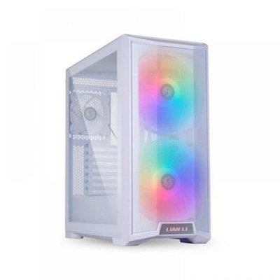 Caja ordenador gaming lian li atx 215 argb cristal templado usb 3.0 blanco