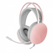 Mars Gaming MH-GLOW Rosa Auriculares 360º Full Chroma RGB Flow Micrófono Cancelación de Ruido Diseño Ultra-ligero Almohadillas Mempory-Foam Compat