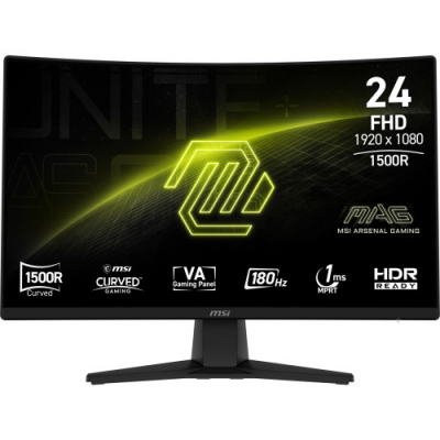 MSI MONITOR MAG 242C. 23.6 VA CURVO 1500R. 1920X1080 . 180HZ. NEGRO