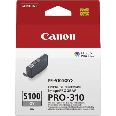 Canon PFI5100 Gris Cartucho de Tinta Original - PFI5100GY/6959C001