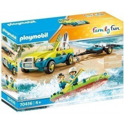 Playmobil coche de playa con canoa