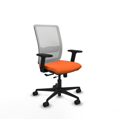 Haches traslack malla blanca bali naranja brazos 2D base nailon ruedas 65mm nailon