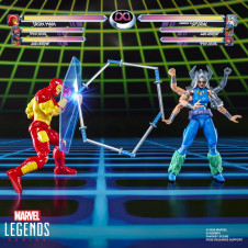 Figura hasbro marvel legends series iron man vs marvel's spiral