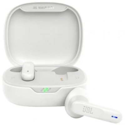Auriculares Bluetooth JBL Wave Flex con estuche de carga/ Autonomía 8h/ Blancos