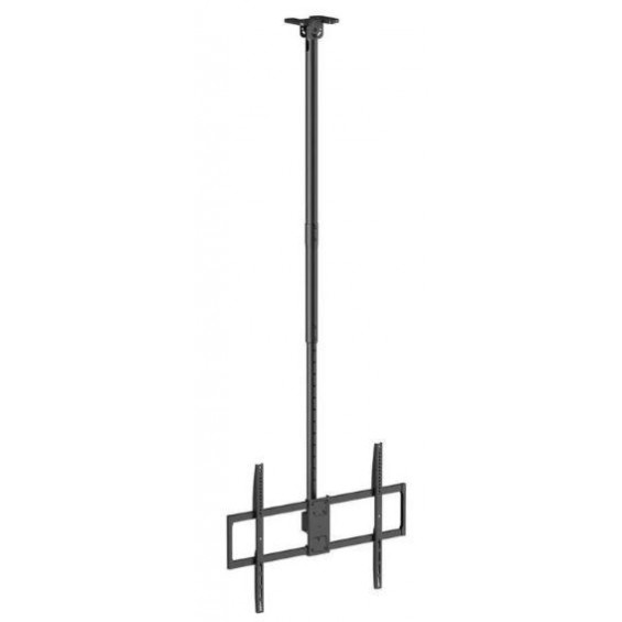Soporte TV de techo Aisens CT100TSLE-393, 50-100 pulgadas, hasta 80 kg, VESA 800 x 600 mm, giro 360°, incl. -25°/0°, mástil 1090-2104 mm, negro
