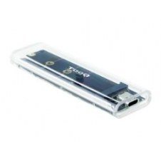 Caja Tooq Ssd M.2 Nvme Usb 3.1 Transparente