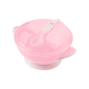 Cuenco con cuchara Feedy Rosa