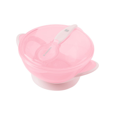 Cuenco con cuchara Feedy Rosa