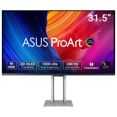 ProArt OLED PA32UCDM pantalla para PC 80 cm (31.5) 3840 x 2160 Pixeles 4K Ultra HD QD-OLED Plata