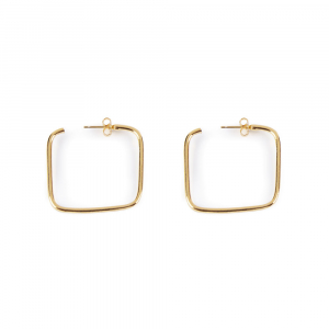 MOORE CUADRADOS pendientes #oro brillo 1 u