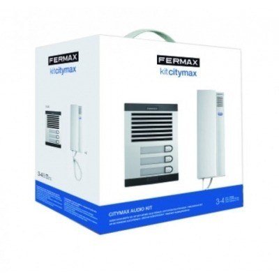 KIT PORTERO AUDIO 5 HILOS 3 VIVIENDAS FERMAX