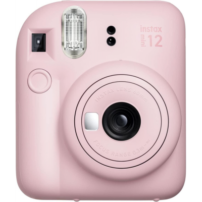 Fujifilm Instax Mini 12 Blossom Pink Camara Instantanea - Tamaño de Imagen 62x46mm - Flash Auto - Exposicion Automatica - Mini Espejo para Selfies - Modo Primer Plano