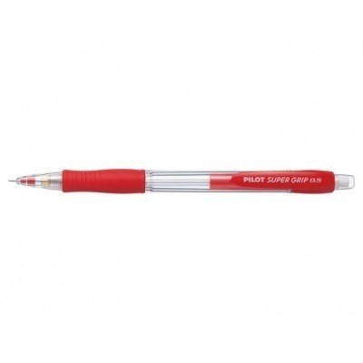 Pilot Portaminas SuperGrip H-185 - Trazo 0.5mm - Mina HB - Cuerpo Rojo