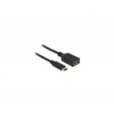DeLOCK cable USB 0,15 m USB 3.2 Gen 2 (3.1 Gen 2) USB C, USB A Negro