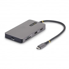StarTech.com Adaptador Multipuertos USB-C - Mini Dock Tipo C para Portátiles Dell, HP y Lenovo - HDMI 4K 60Hz - PD 140W - Hub USB 10Gbps - GbE - SD/M
