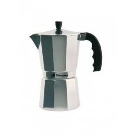 Cafetera italiana Orbegozo KF1200, 12 tazas, aluminio