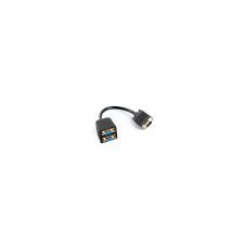 SPLITTER LANBERG VGA MACHO A 2X VGA HEMBRA NEGRO 20CM AD-0020-BK