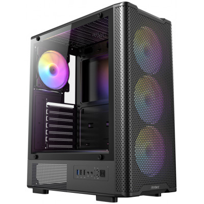CAJA ANTEC VX-310 ATX 4 VENTILADORES ARGB NEGRA
