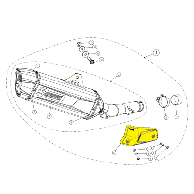 Componentes de recambio AKRAPOVIC P-HSY7SO2