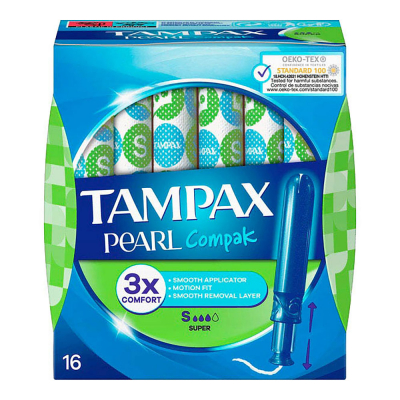 Tampon pearl super 16 uds