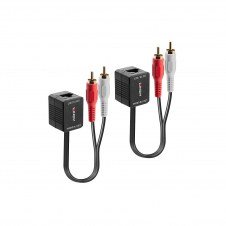 Lindy 70460 extensor audio/video Transmisor de señales AV Negro, Rojo, Blanco