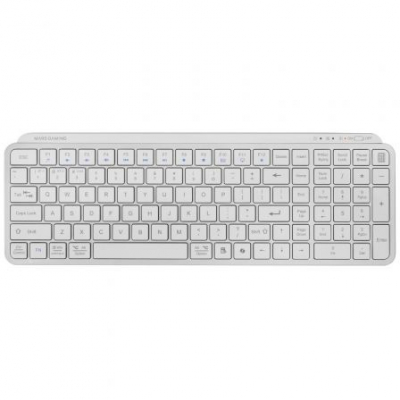Teclado Compacto Inalámbrico por Bluetooth Mars Gaming MK-SILENKEYS/ Blanco