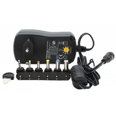 Alimentador Universal salida 3-12Vdc 600mA con 6 conectores
