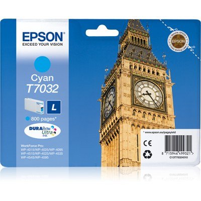Epson T7032 Cyan Cartucho de Tinta Original - C13T70324010