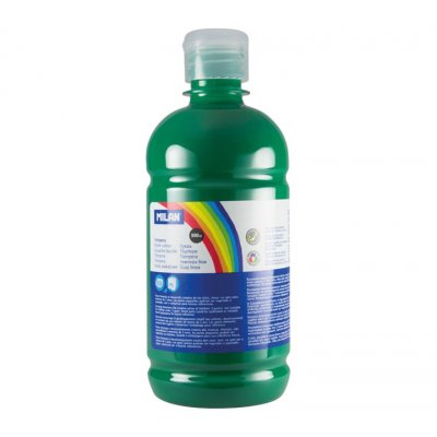 BOTELLA 500ML TEMPERA VERDE OSCURO MILAN 03661