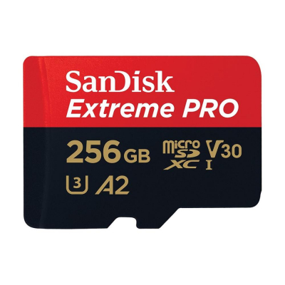 Tarjeta memoria micro secure digital 256gb sandisk extreme pro clase 10 uhs - i u3 + adaptador