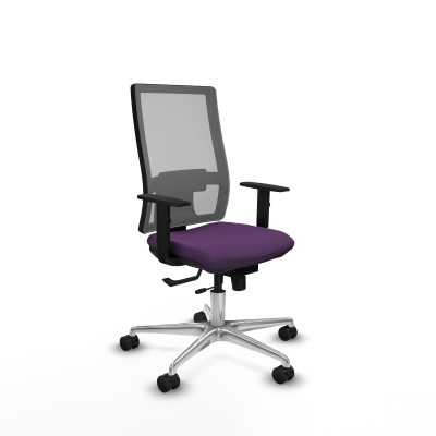 Horna traslack malla gris bali morado brazos 1D base aluminio ruedas 65mm nailon