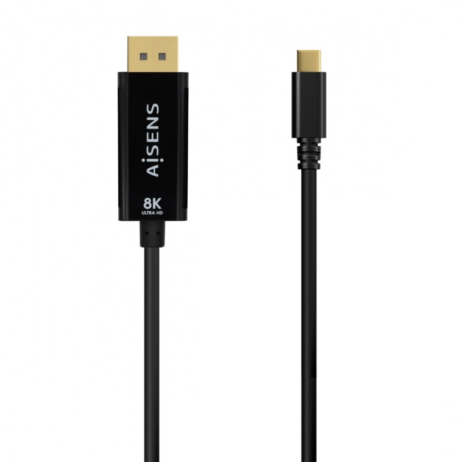 AISENS - CABLE CONVERSOR USB-C A DISPLAYPORT 8K@60HZ, USB-C/M-DP/M, NE