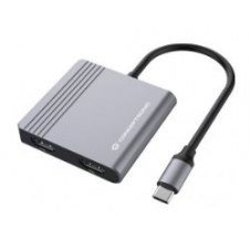 Adaptador Conceptronic 4en1 Usb-c 3.0 Gris