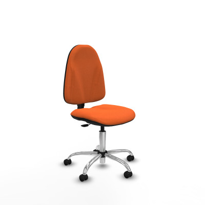 Algarra CP bali naranja base cromada ruedas autofrenantes 50mm