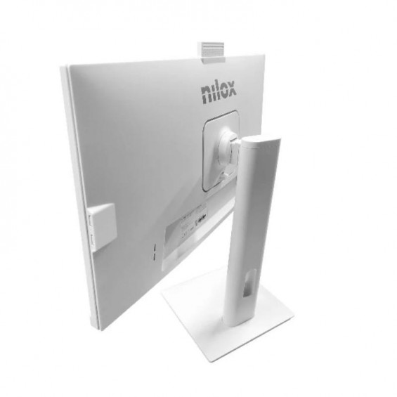 Monitor Nilox NXM24RWEB02W, 23,8 pulgadas, Full HD, IPS, 120 Hz, 4 ms, altura regulable, webcam, altavoces, HDMI, DisplayPort, VGA - imagen 2