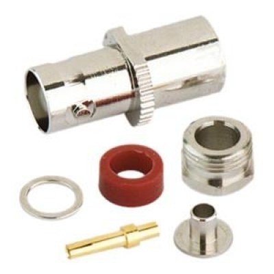 Conector BNC Hembra Aereo RG59 c/tuerca fijacion