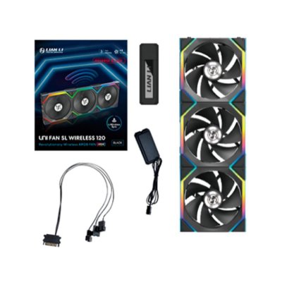 Ventilador cpu lian li unifan sl inalambrico argb 3 x 120mm negro