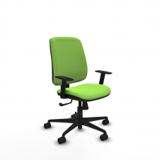 Piqueras y Crespo Alares tapizada sincro bali pistacho brazos 1D base nailon ruedas 65 mm nailon