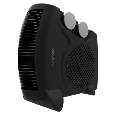 Cecotec ReadyWarm 2000 Max Dual Calefactor Electrico - 2000W - 3 Modos de Calor - Termostato Regulable - Uso Portatil y Ligero - Sistema de Seguridad - Silencioso - Color Negro
