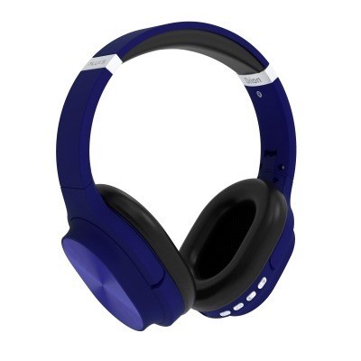Auriculares inalambricos flux's orion bluetooth 5.0 azul ranura micro sd - radio fm