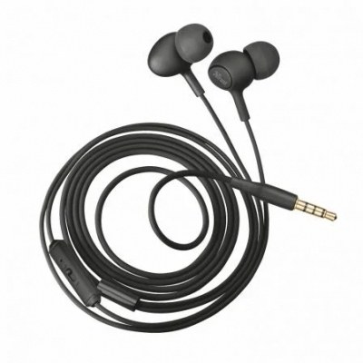 AURICULARES INTRAUDITIVOS TRUST URBAN ZIVA BLACK - MICRÓFONO INTEGRADO - CONTROL DE VOLUMEN - ALMOHADILLAS 3 TAMAÑOS